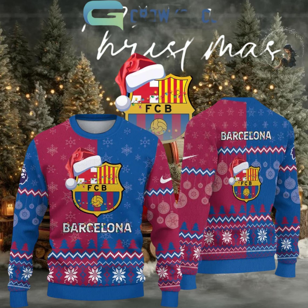 Barcelona Christmas 2025 Barca Happy Holidays Ugly Sweater Barcelona Christmas 2025 Barca Happy Holidays Ugly Sweater