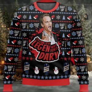 Barney Stinson It’s Going To Be Legen Wait For It Dary Ugly Christmas Sweater