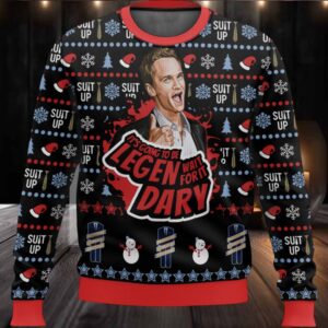 Barney Stinson It’s Going To Be Legen Wait For It Dary Ugly Christmas Sweater