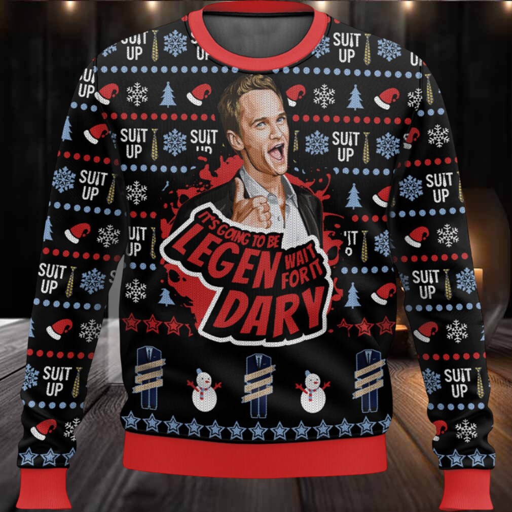 Barney Stinson It’s Going To Be Legen Wait For It Dary Ugly Christmas Sweater Barney Stinson It’s Going To Be Legen Wait For It Dary Ugly Christmas Sweater