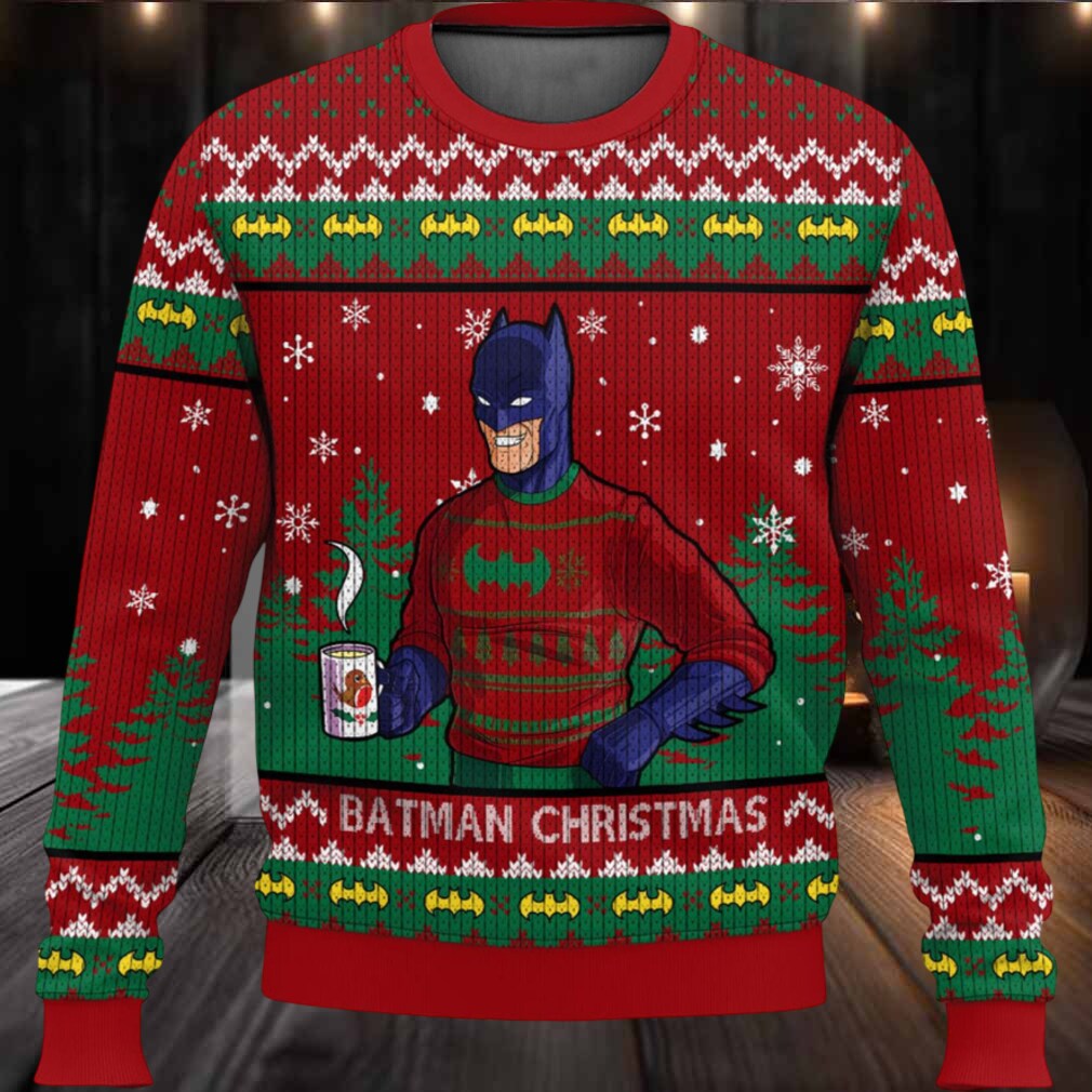 Batman Coffee Ugly Christmas Sweater Batman Coffee Ugly Christmas Sweater