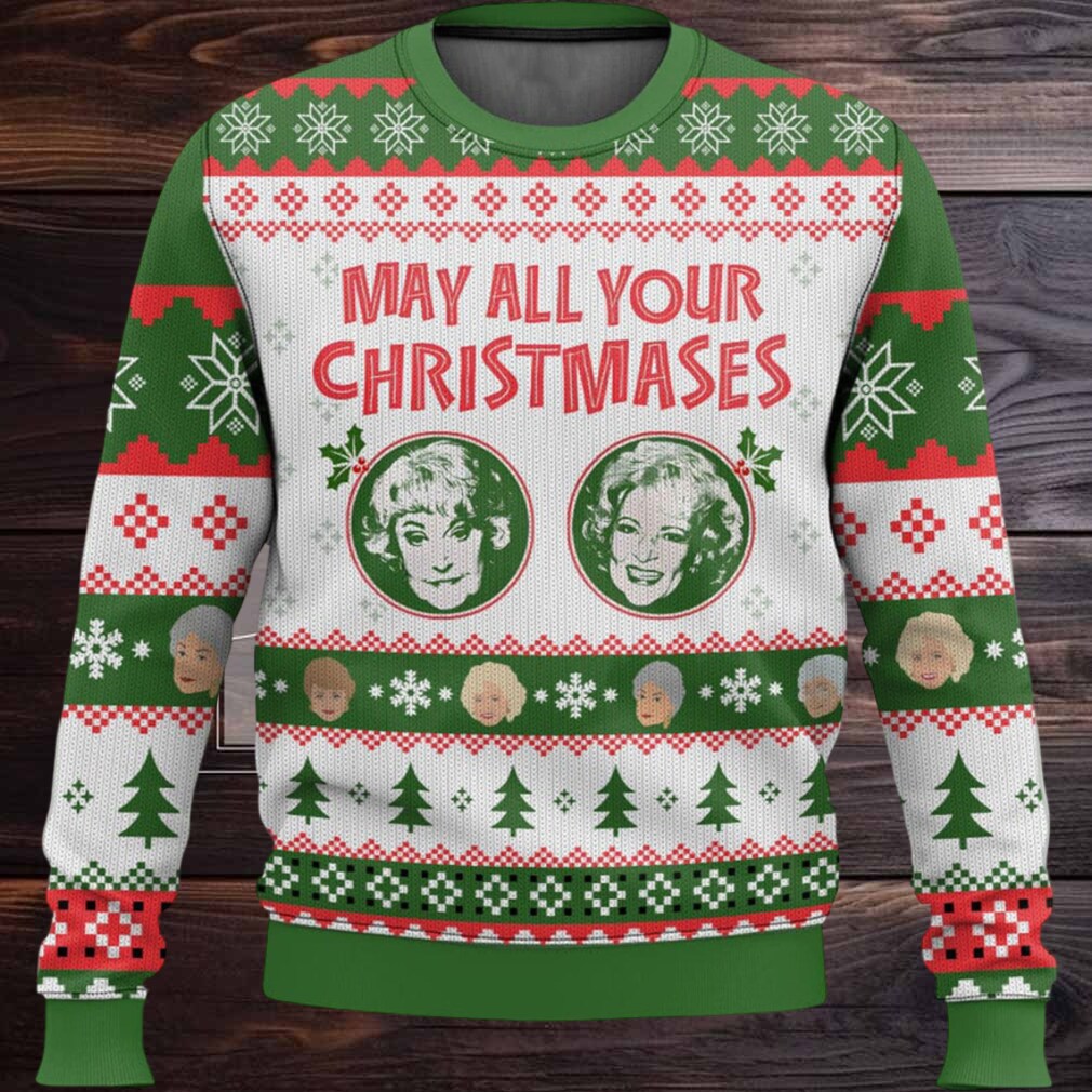 Bea White May All Your Christmases Ugly Christmas Sweater Bea White May All Your Christmases Ugly Christmas Sweater