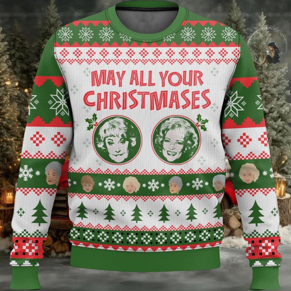 Bea White May All Your Christmases Ugly Christmas Sweater Bea White May All Your Christmases Ugly Christmas Sweater