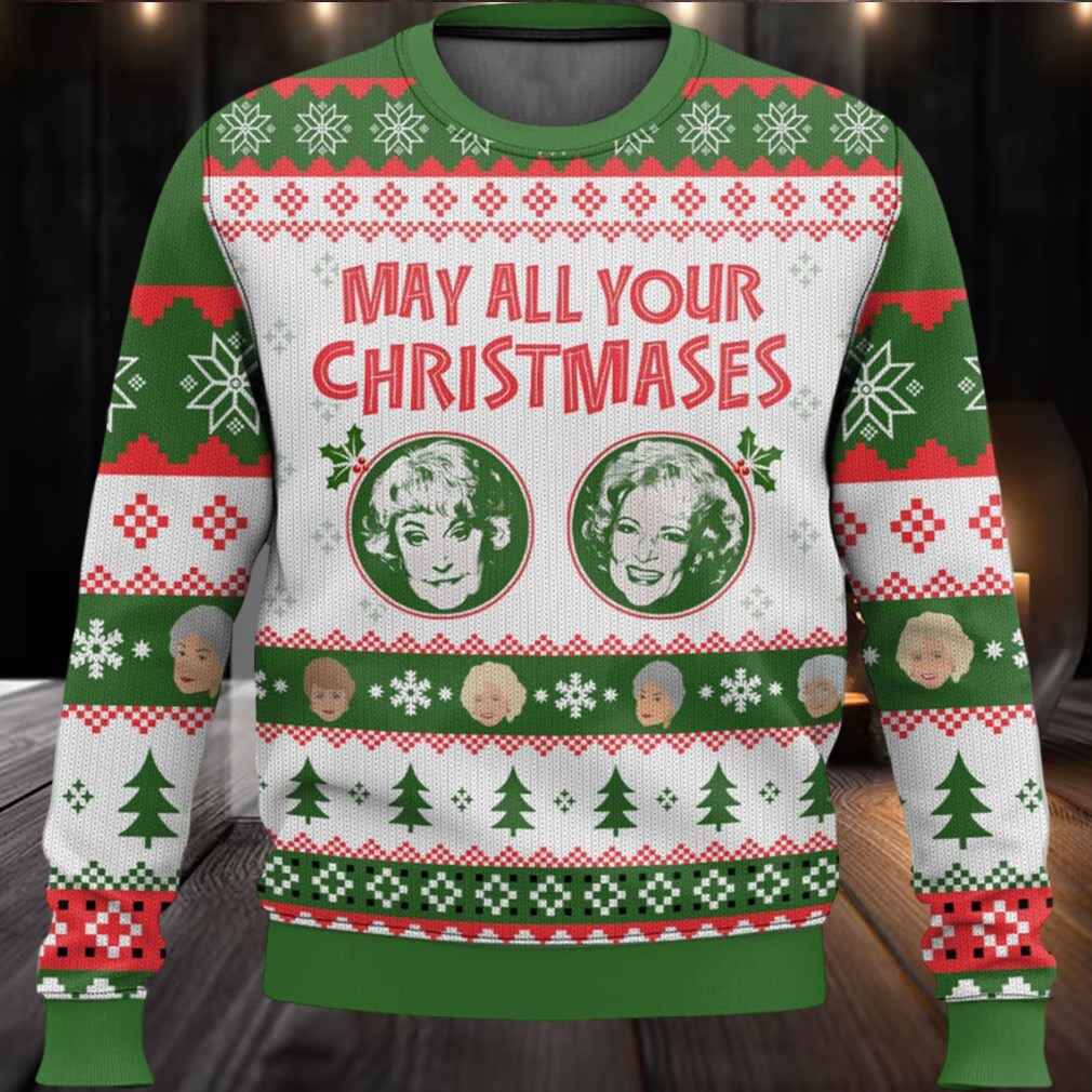 Bea White May All Your Christmases Ugly Christmas Sweater Bea White May All Your Christmases Ugly Christmas Sweater