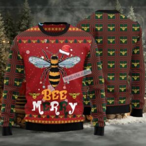 Bee Hold Claus Hat Merry Ugly Christmas Sweaters Funny Bee Hold Claus Hat Merry Ugly Christmas Sweaters Funny