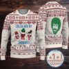 Maroon Reindeer and Snowflake Pattern “Wu Tang Clan 1992 Bee Logo” Ugly Christmas Sweater Maroon Reindeer and Snowflake Pattern “Wu Tang Clan 1992 Bee Logo” Ugly Christmas Sweater