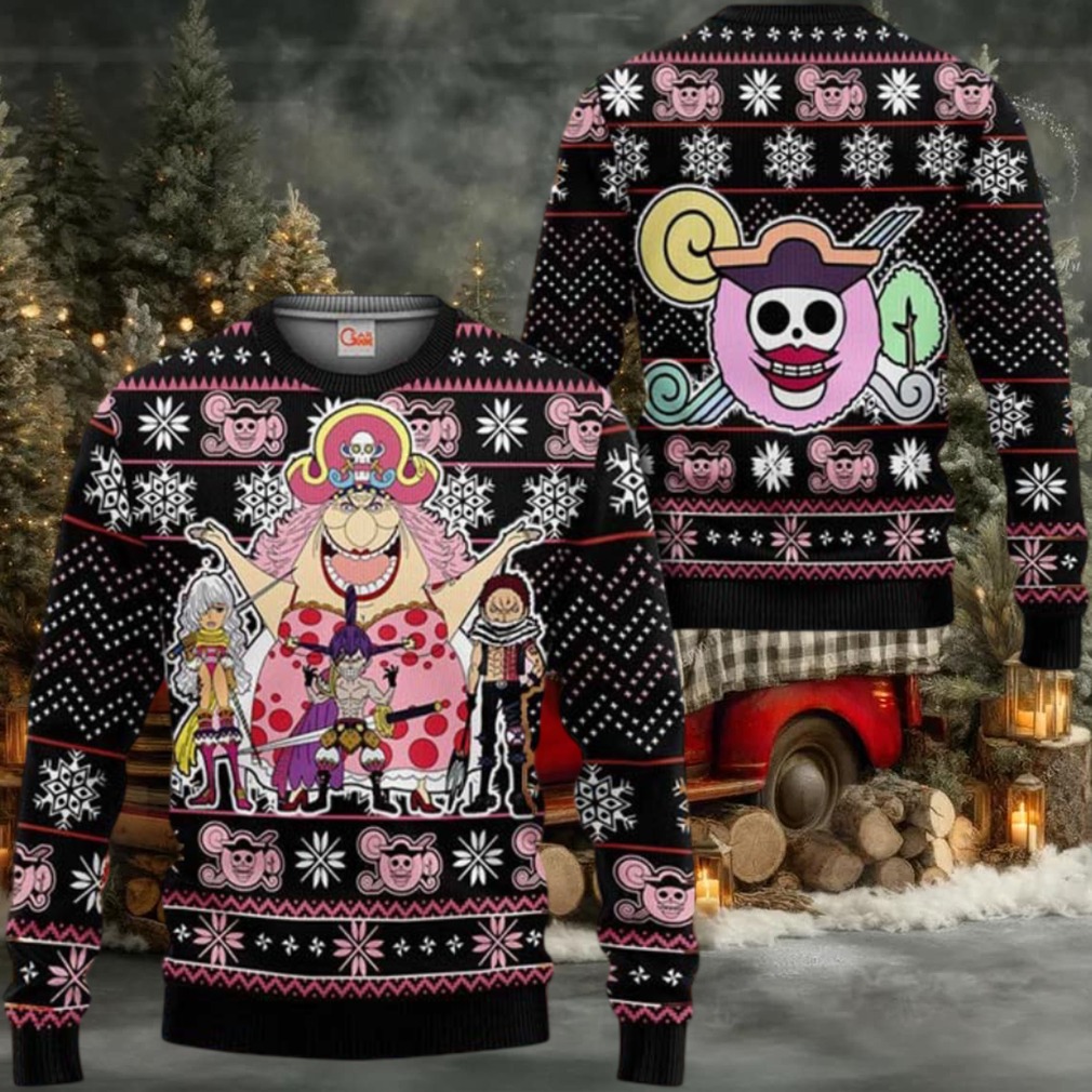 Big Mom Pirates Anime Xmas Gifts One Piece Ugly Christmas Sweater Big Mom Pirates Anime Xmas Gifts One Piece Ugly Christmas Sweater