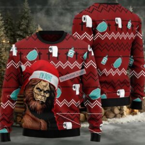Bigfoot Im Done Nurse Ugly Christmas Sweater Ugliest