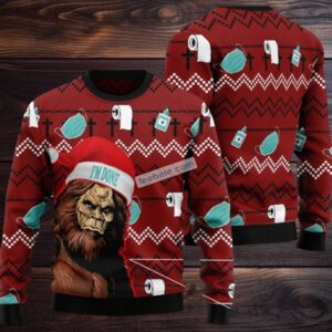 Bigfoot Im Done Nurse Ugly Christmas Sweater Ugliest
