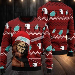 Bigfoot Im Done Nurse Ugly Christmas Sweater Ugliest