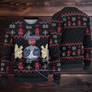 Black Coors Banquet Christmas Pattern Ugly Sweater