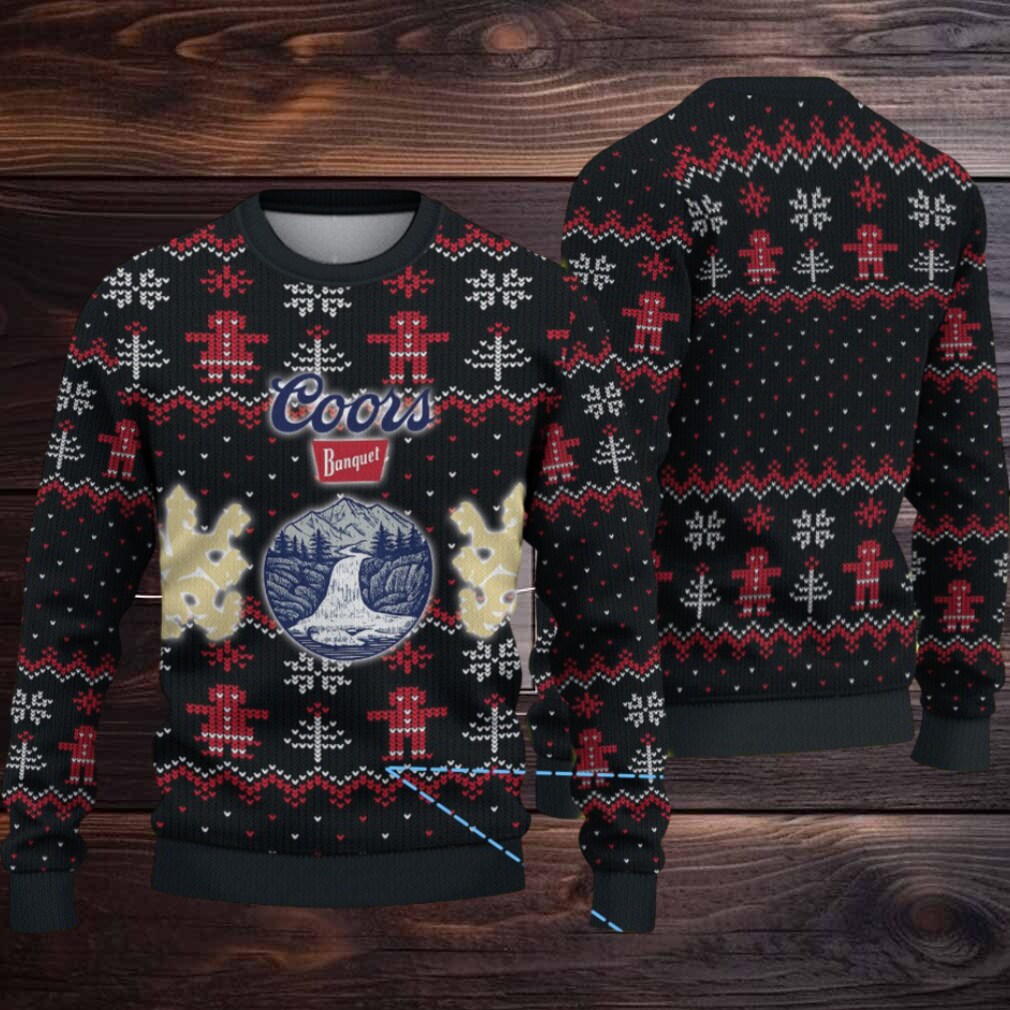 Black Coors Banquet Christmas Pattern Ugly Sweater Black Coors Banquet Christmas Pattern Ugly Sweater