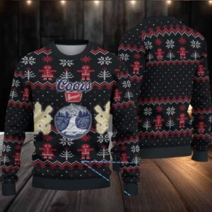 Black Coors Banquet Christmas Pattern Ugly Sweater