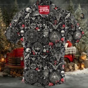Black Demons For Scary Halloween – For Men And Women – Hawaiian Shirt