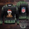 Brown Chevron Knit “Bad Bunny Un Halloween Sin Ti” Ugly Christmas Sweater Brown Chevron Knit “Bad Bunny Un Halloween Sin Ti” Ugly Christmas Sweater