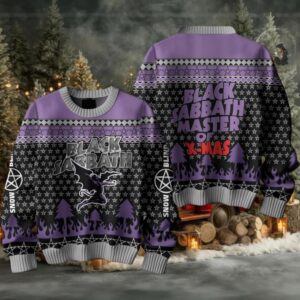 Black Sabbath Merry Christmas 2025 Snow Blind Ugly Sweater