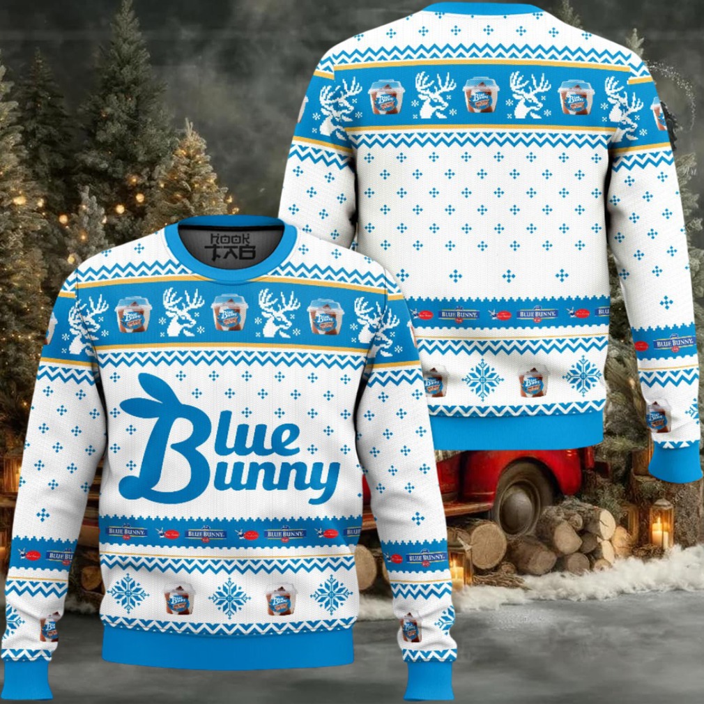 Blue Bunny Ugly Christmas Sweater Blue Bunny Ugly Christmas Sweater