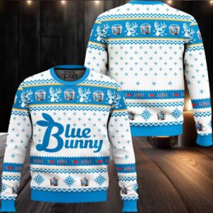 Blue Bunny Ugly Christmas Sweater
