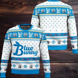 Blue Bunny Ugly Christmas Sweater