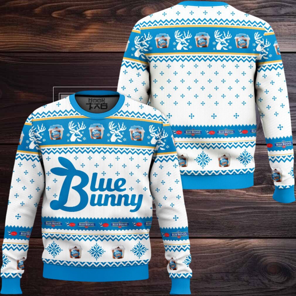 Blue Bunny Ugly Christmas Sweater Blue Bunny Ugly Christmas Sweater