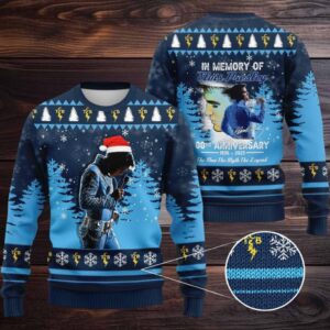Blue Christmas Elvis Presley 3D Ugly Sweater