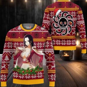 Boa Hancock Anime Xmas Gifts One Piece Ugly Christmas Sweater