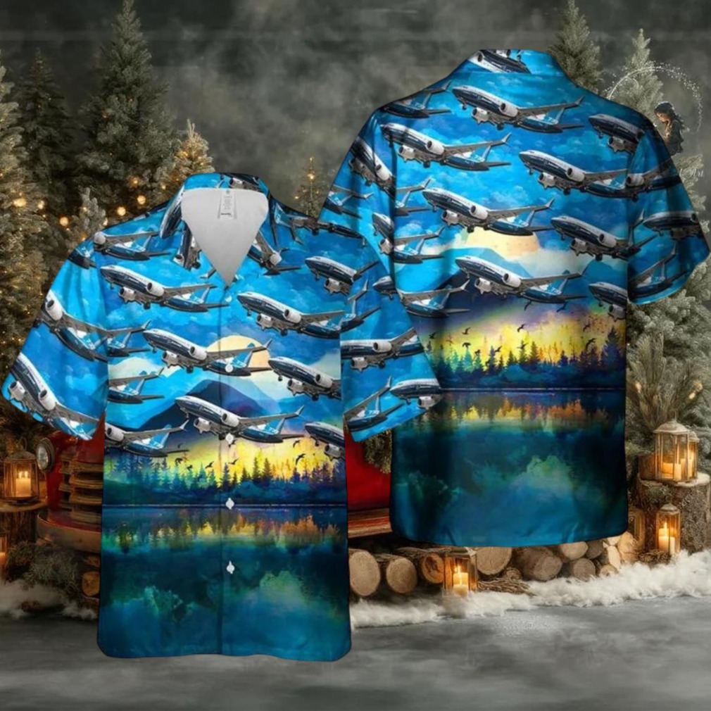 Boeing 737 Hawaiian Shirt Boeing 737 Hawaiian Shirt