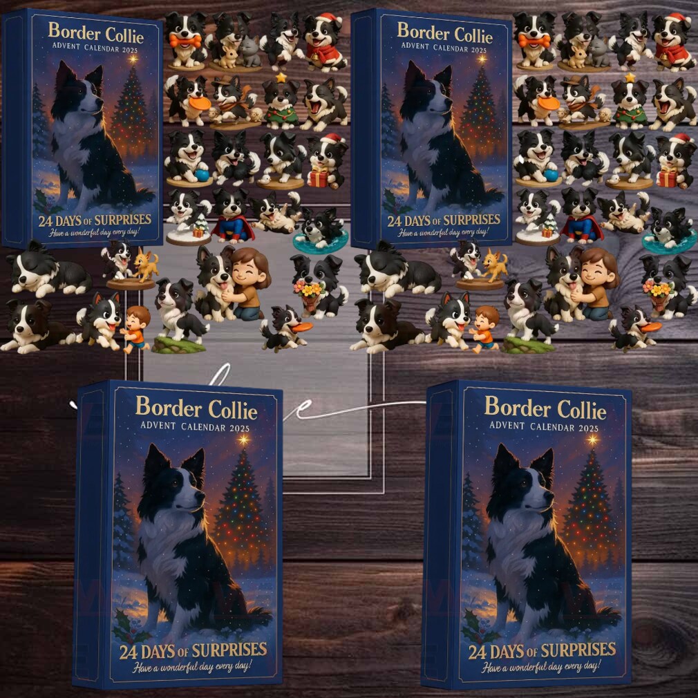 Border Collie Advent Calendar 2025 Christmas Border Collie Advent Calendar 2025 Christmas