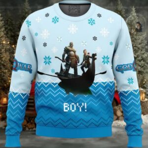Boy! God of War Ugly Christmas Sweater