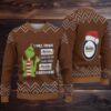 Black Snowflake & Gift Pattern “Bad Bunny Santa Mode” Ugly Christmas Sweater Black Snowflake & Gift Pattern “Bad Bunny Santa Mode” Ugly Christmas Sweater