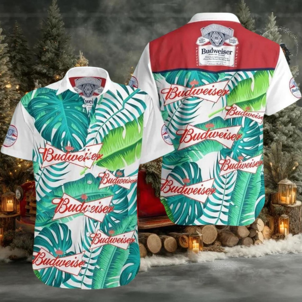 Budweiser Beer Summer Hawaiian Shirt Budweiser Beer Summer Hawaiian Shirt
