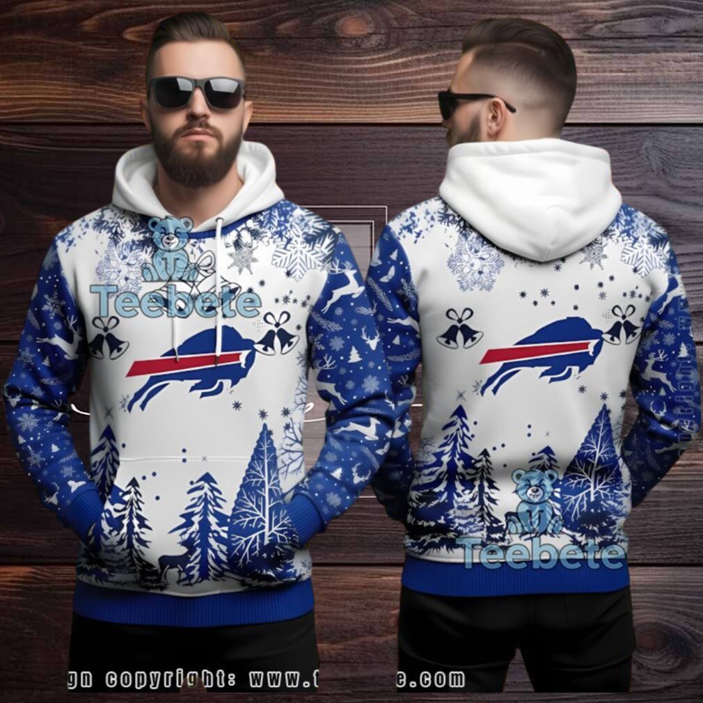 Buffalo Bills Christmas Bell Snow Ugly 3D Hoodie Buffalo Bills Christmas Bell Snow Ugly 3D Hoodie