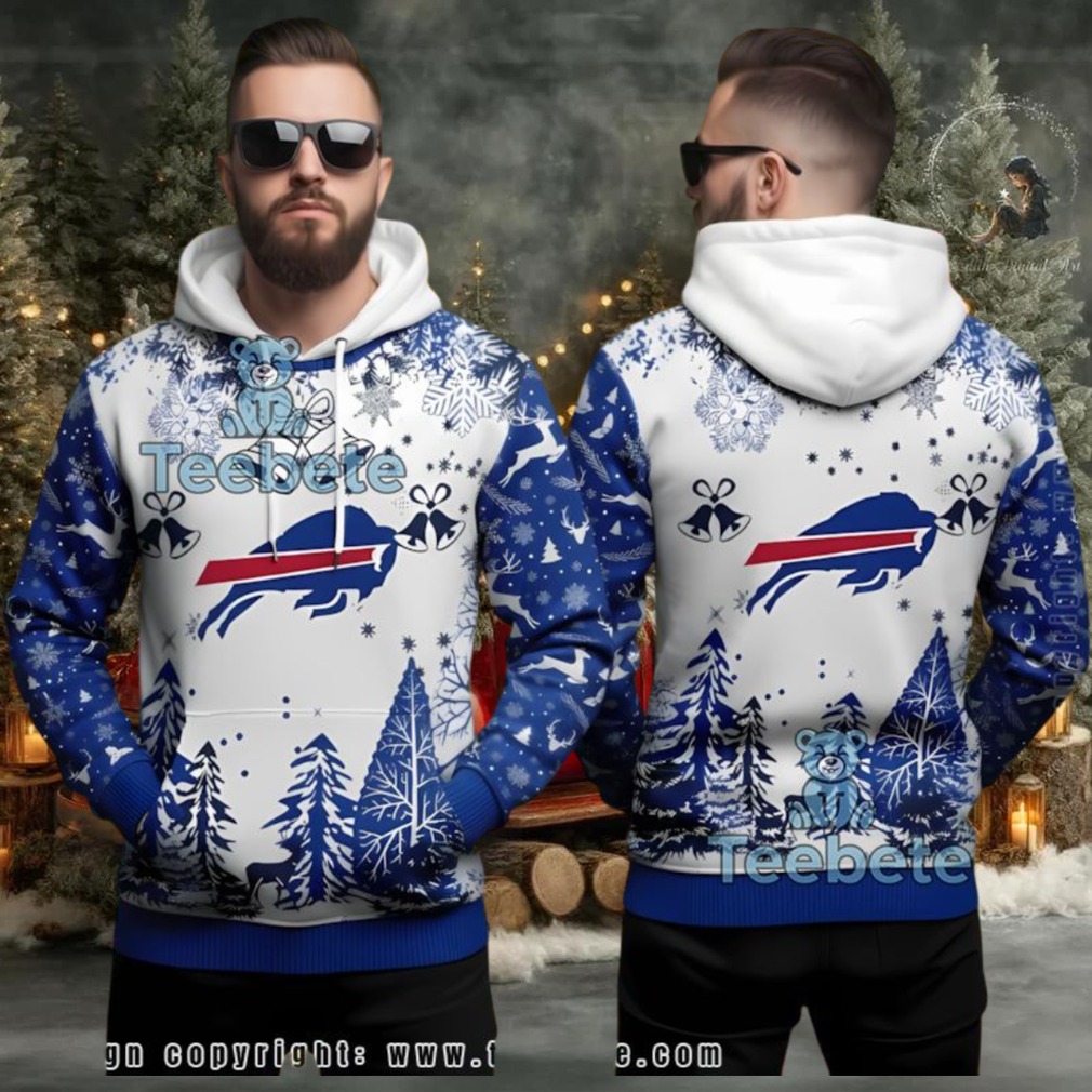 Buffalo Bills Christmas Bell Snow Ugly 3D Hoodie Buffalo Bills Christmas Bell Snow Ugly 3D Hoodie