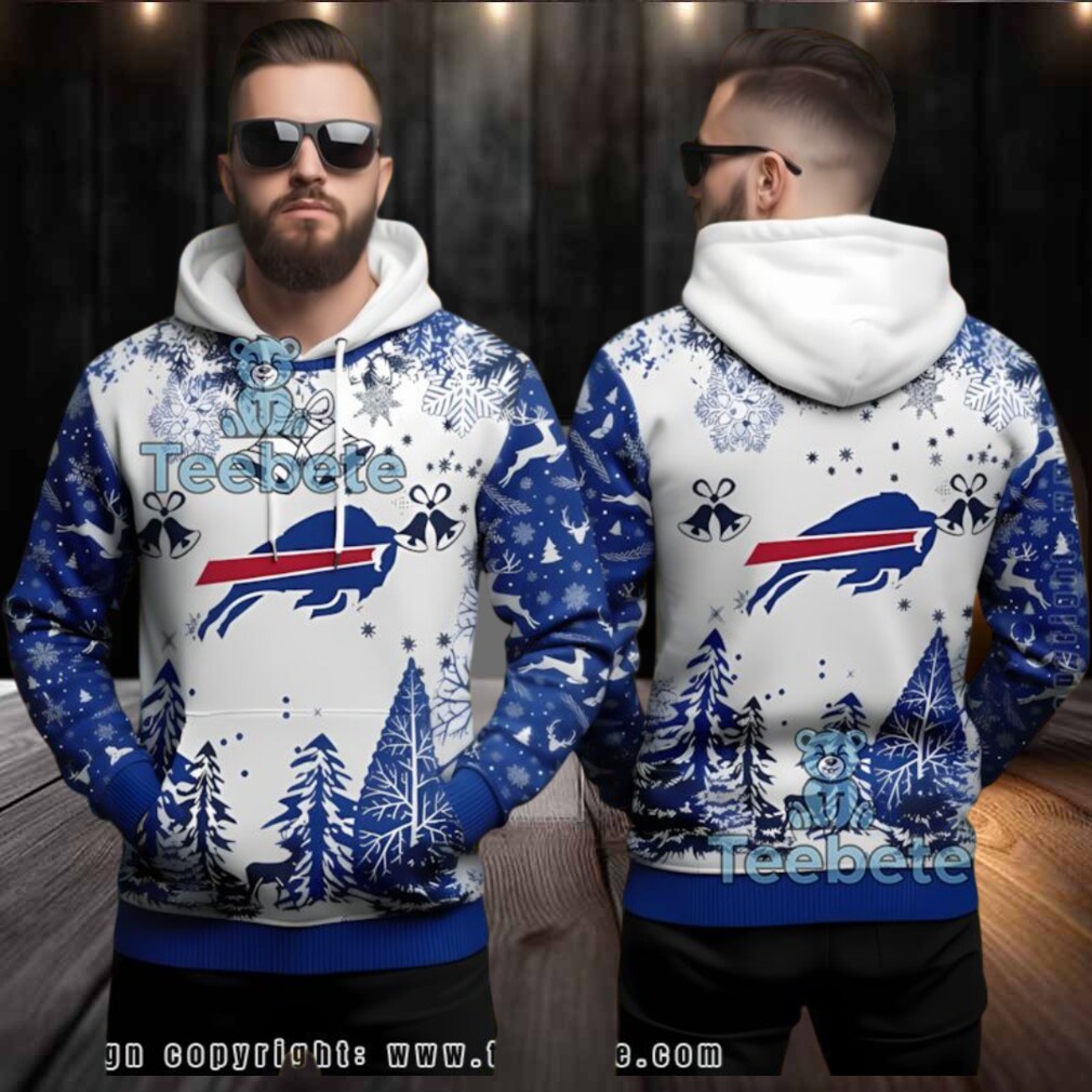 Buffalo Bills Christmas Bell Snow Ugly 3D Hoodie Buffalo Bills Christmas Bell Snow Ugly 3D Hoodie