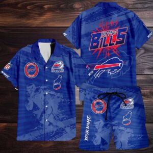 Buffalo Bills Combo Hawaiian Shirt And Shorts