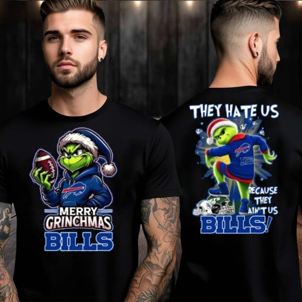 Buffalo Bills Grinch Merry Christmas Grinchmas 2025 Personalized Football Logo Two Sided Shirt Buffalo Bills Grinch Merry Christmas Grinchmas 2025 Personalized Football Logo Two Sided Shirt