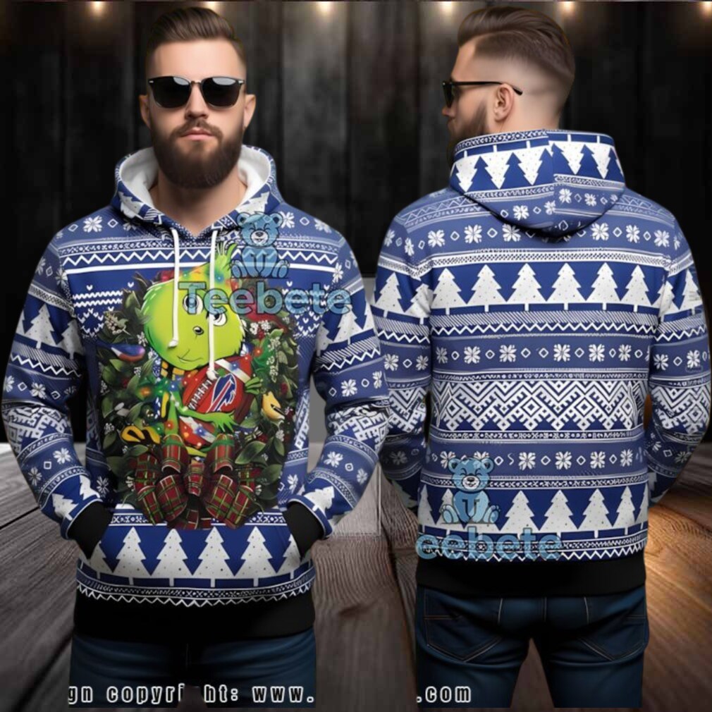 Buffalo Bills Grinchmas Ugly Christmas 3D Hoodie Buffalo Bills Grinchmas Ugly Christmas 3D Hoodie