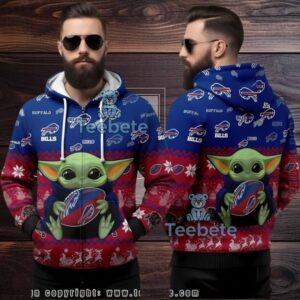 Buffalo Bills Grogu Baby Yoda Ugly Christmas 3D Hoodie Blue Buffalo Bills Grogu Baby Yoda Ugly Christmas 3D Hoodie Blue