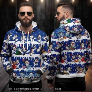 Buffalo Bills Mickey Mouse Christmas Ugly 3D Hoodie
