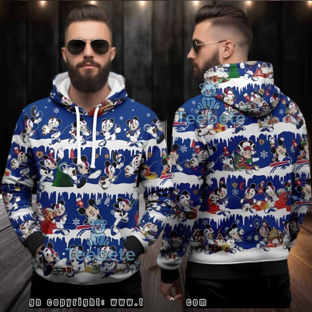 Buffalo Bills Mickey Mouse Christmas Ugly 3D Hoodie Buffalo Bills Mickey Mouse Christmas Ugly 3D Hoodie