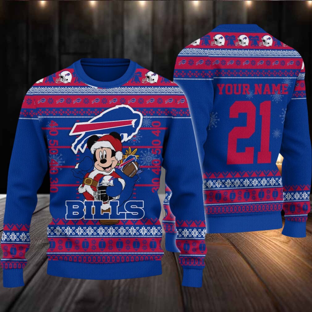 Buffalo Bills Mickey Mouse Santa Ugly Christmas Sweater Buffalo Bills Mickey Mouse Santa Ugly Christmas Sweater
