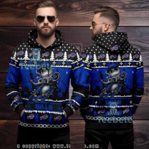 Buffalo Bills Nightmare Before Christmas Jack Skellington Ugly 3D Hoodie Buffalo Bills Nightmare Before Christmas Jack Skellington Ugly 3D Hoodie