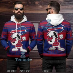 Buffalo Bills Peanuts Snoopy Dabbing Ugly 3D Hoodie Nfl Fan Buffalo Bills Peanuts Snoopy Dabbing Ugly 3D Hoodie Nfl Fan