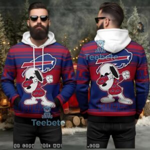 Buffalo Bills Peanuts Snoopy Dabbing Ugly 3D Hoodie Nfl Fan