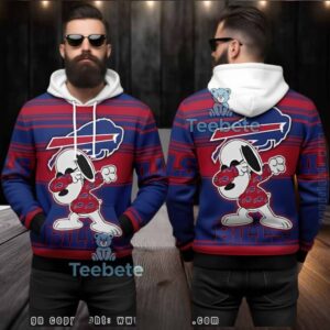 Buffalo Bills Peanuts Snoopy Dabbing Ugly 3D Hoodie Nfl Fan