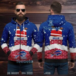 Buffalo Bills Santa Chimney Funny Ugly 3D Hoodie Christmas Buffalo Bills Santa Chimney Funny Ugly 3D Hoodie Christmas