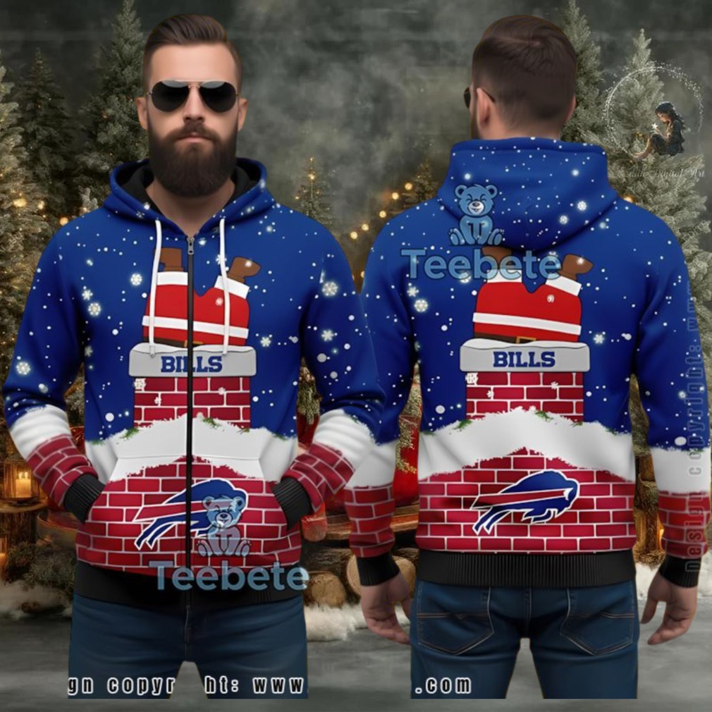 Buffalo Bills Santa Chimney Funny Ugly 3D Hoodie Christmas Buffalo Bills Santa Chimney Funny Ugly 3D Hoodie Christmas
