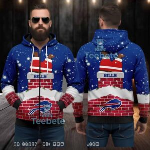 Buffalo Bills Santa Chimney Funny Ugly 3D Hoodie Christmas