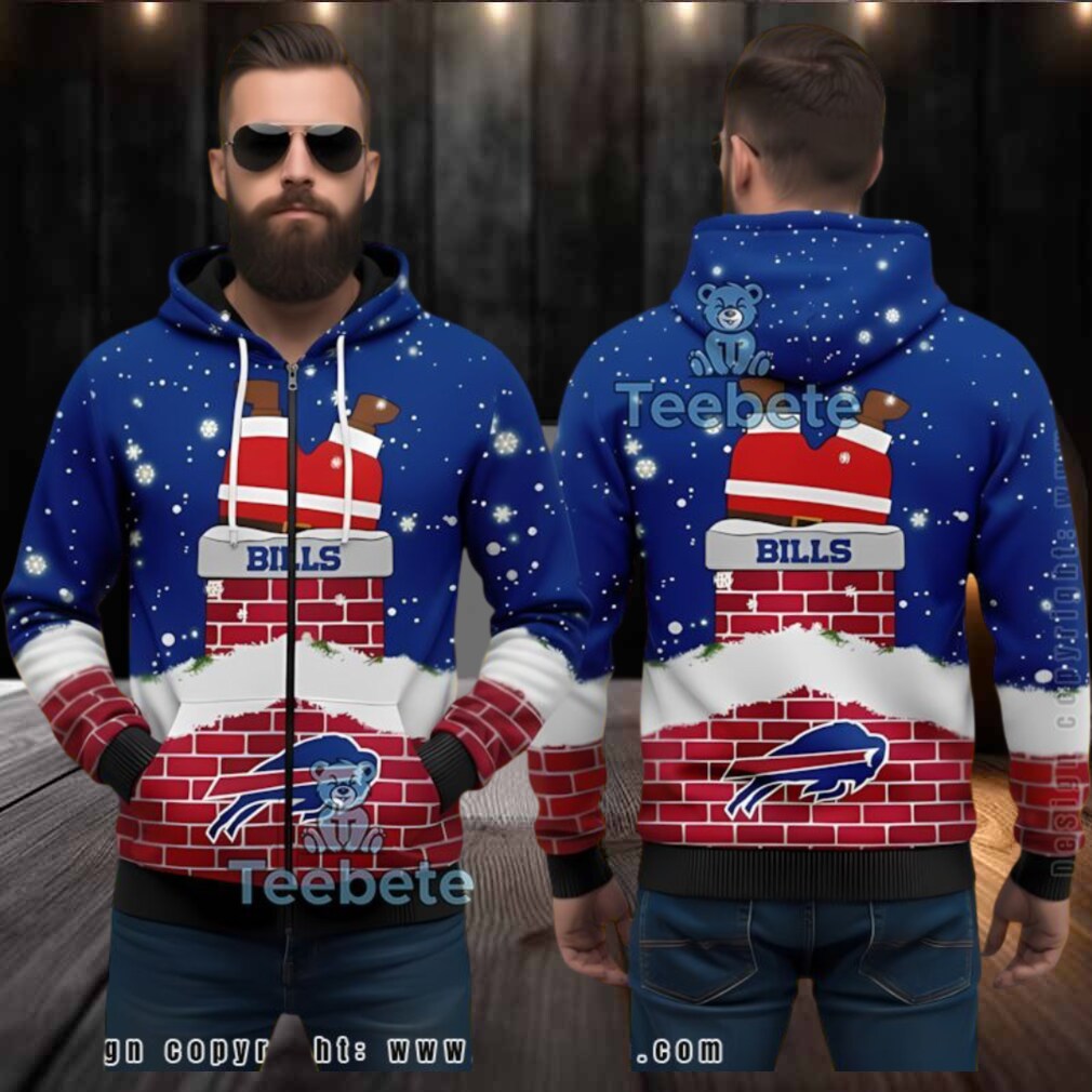 Buffalo Bills Santa Chimney Funny Ugly 3D Hoodie Christmas Buffalo Bills Santa Chimney Funny Ugly 3D Hoodie Christmas