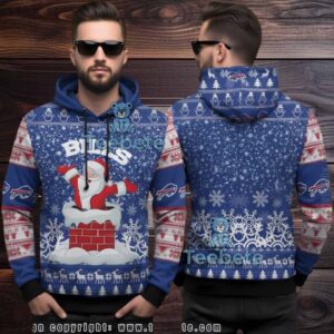Buffalo Bills Santa Claus Chimney Ugly 3D Hoodie Buffalo Bills Santa Claus Chimney Ugly 3D Hoodie